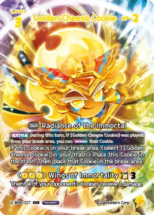 Golden Cheese Cookie (027) (SUR) (BS8-027) - A Game of Truth and Deceit Foil