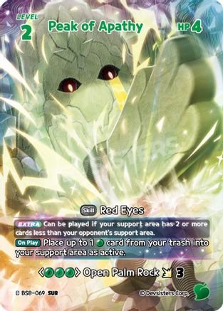 Peak of Apathy (SUR) (BS8-069) - A Game of Truth and Deceit Foil