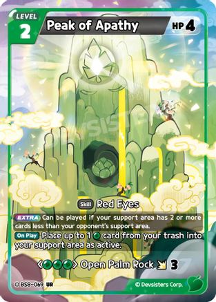 Peak of Apathy (BS8-069) - A Game of Truth and Deceit Foil