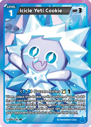 Icicle Yeti Cookie (BS8-076) - A Game of Truth and Deceit Foil