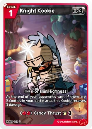 Knight Cookie (Ver. 2) (BS9-012) - A Game of Truth and Deceit