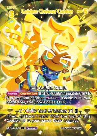 Golden Cheese Cookie (SSR) (BS9-024) - A Game of Truth and Deceit Foil