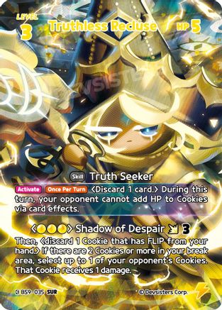 Truthless Recluse (SUR) (BS9-035) - A Game of Truth and Deceit Foil