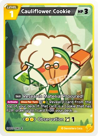 Cauliflower Cookie (BS9-040) - A Game of Truth and Deceit