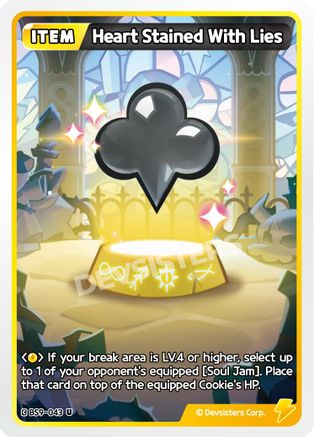 Heart Stained With Lies (BS9-043) - A Game of Truth and Deceit