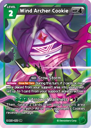 Wind Archer Cookie (BS9-050) - A Game of Truth and Deceit Foil