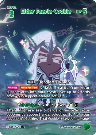 Elder Faerie Cookie (SEC) (BS9-060) - A Game of Truth and Deceit Foil