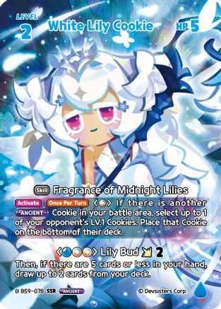 White Lily Cookie (SSR) (BS9-078) - A Game of Truth and Deceit Foil