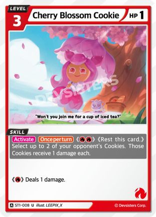 Cherry Blossom Cookie (ST1-008) - Starter Deck Assortment 1
