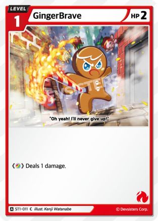 GingerBrave (011) (Ver. 1) (ST1-011) - Starter Deck Assortment 1