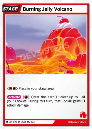 Burning Jelly Volcano (ST1-022) - Starter Deck Assortment 1