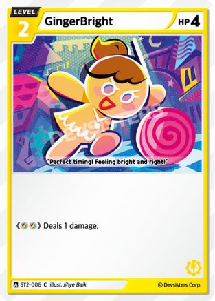 GingerBright (006) (Ver. 2) (ST2-006) - Starter Deck Assortment 1