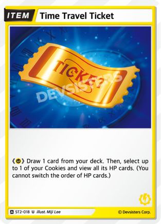 Time Travel Ticket (ST2-018) - Starter Deck Assortment 1
