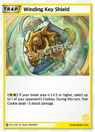 Winding Key Shield (ST2-020) - Starter Deck Assortment 1