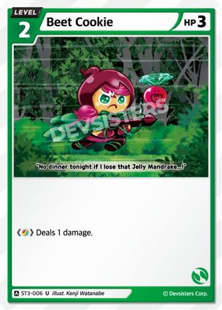 Beet Cookie (ST3-006) - Starter Deck Assortment 1