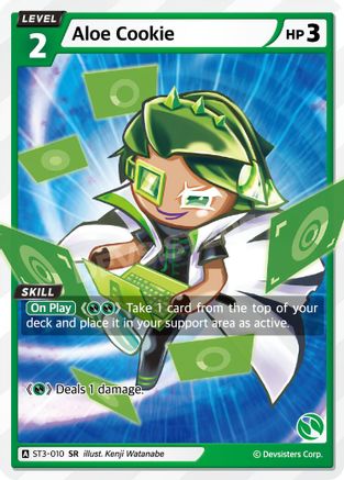 Aloe Cookie (ST3-010) - Starter Deck Assortment 1 Foil