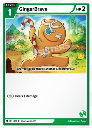 GingerBrave (012) (ST3-012) - Starter Deck Assortment 1