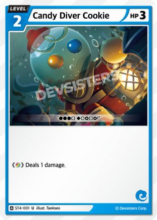 Candy Diver Cookie (ST4-001) - Starter Deck Assortment 1