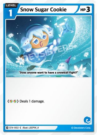 Snow Sugar Cookie (ST4-002) - Starter Deck Assortment 1