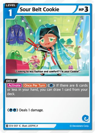 Sour Belt Cookie (ST4-007) - Starter Deck Assortment 1