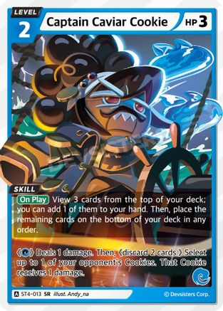 Captain Caviar Cookie (ST4-013) - Starter Deck Assortment 1 Foil