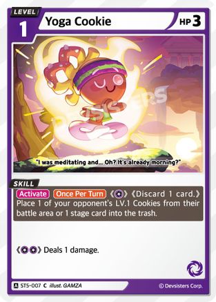 Yoga Cookie (ST5-007) - Starter Deck Assortment 1