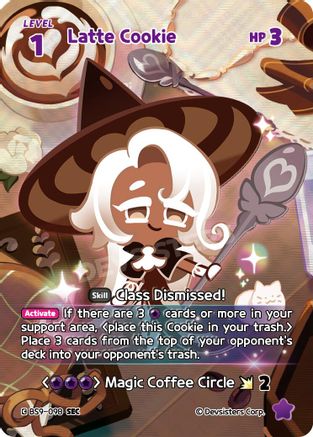 Latte Cookie (SEC) (BS9-098) - A Game of Truth and Deceit Foil