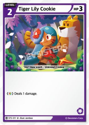 Tiger Lily Cookie (ST5-011) - Starter Deck Assortment 1