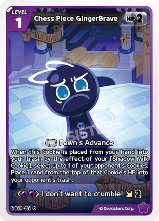 Chess Piece GingerBrave (BS9-108) - A Game of Truth and Deceit