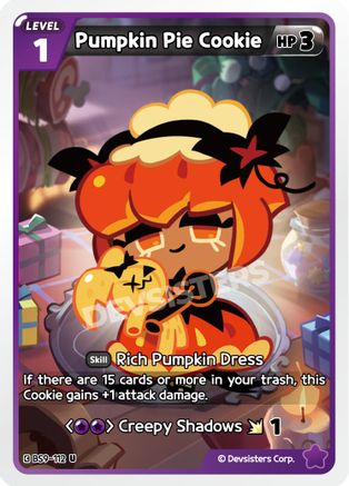 Pumpkin Pie Cookie (Ver. 1) (BS9-112) - A Game of Truth and Deceit