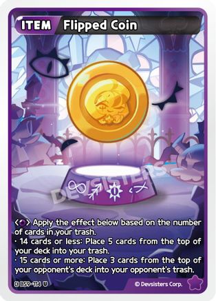 Flipped Coin (BS9-114) - A Game of Truth and Deceit