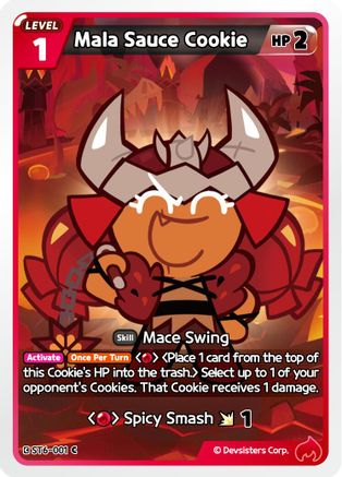 Mala Sauce Cookie (ST6-001) - Starter Deck Assortment 2 Legendary Cookie