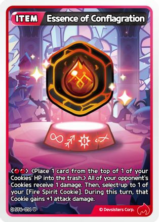 Essence of Conflagration (ST6-014) - Starter Deck Assortment 2 Legendary Cookie