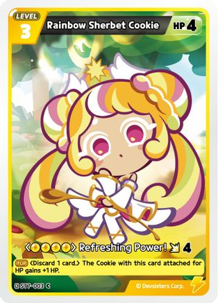 Rainbow Sherbet Cookie (ST7-003) - Starter Deck Assortment 2 Legendary Cookie