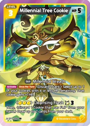 Millennial Tree Cookie (ST7-010) - Starter Deck Assortment 2 Legendary Cookie Foil