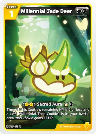 Millennial Jade Deer (ST7-011) - Starter Deck Assortment 2 Legendary Cookie