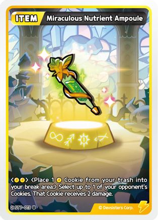 Miraculous Nutrient Ampoule (ST7-013) - Starter Deck Assortment 2 Legendary Cookie
