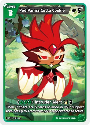 Red Panna Cotta Cookie (ST8-004) - Starter Deck Assortment 2 Legendary Cookie