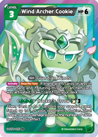 Wind Archer Cookie (ST8-005) - Starter Deck Assortment 2 Legendary Cookie Foil