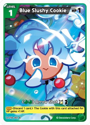 Blue Slushy Cookie (ST8-007) - Starter Deck Assortment 2 Legendary Cookie Foil