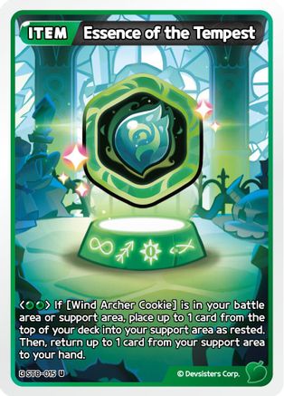 Essence of the Tempest (ST8-015) - Starter Deck Assortment 2 Legendary Cookie