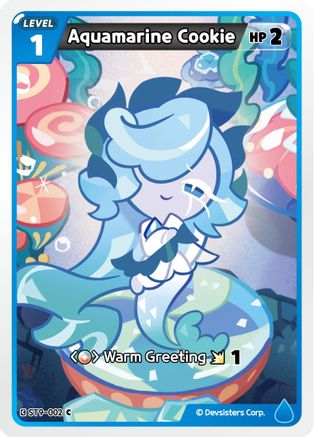 Aquamarine Cookie (ST9-002) - Starter Deck Assortment 2 Legendary Cookie