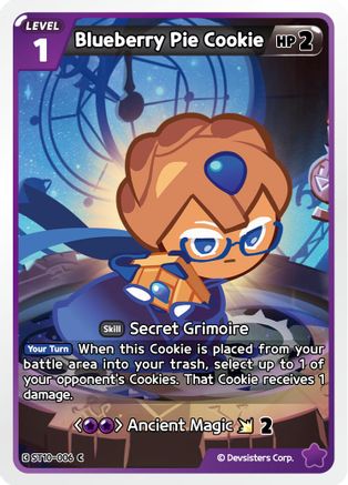 Blueberry Pie Cookie (ST10-006) - Starter Deck Assortment 2 Legendary Cookie