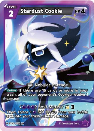 Stardust Cookie (ST10-008) - Starter Deck Assortment 2 Legendary Cookie Foil