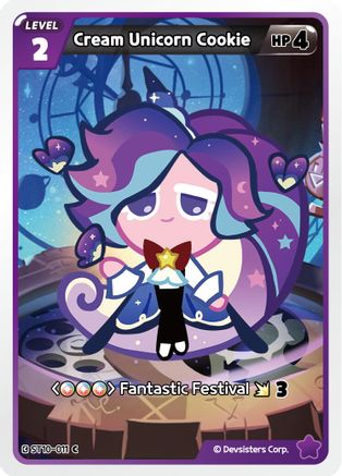 Cream Unicorn Cookie (ST10-011) - Starter Deck Assortment 2 Legendary Cookie