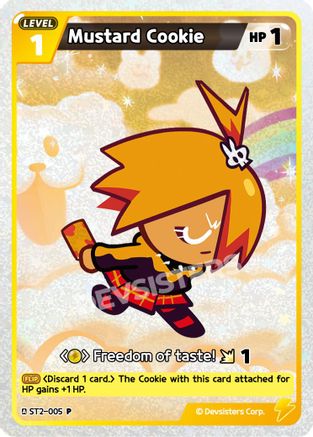 Mustard Cookie (005) (ST2-005) - Promotion Cards Foil