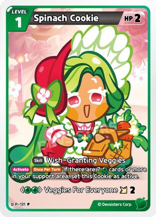 Spinach Cookie (131) (P-131) - Promotion Cards