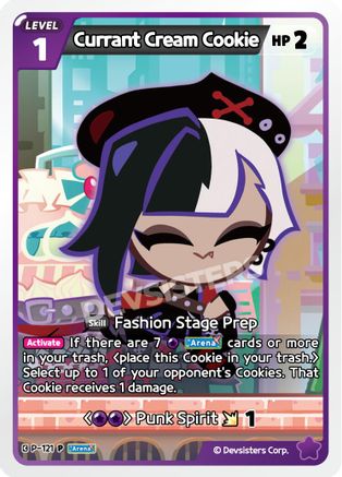 Currant Cream Cookie (P-121) - Promotion Cards