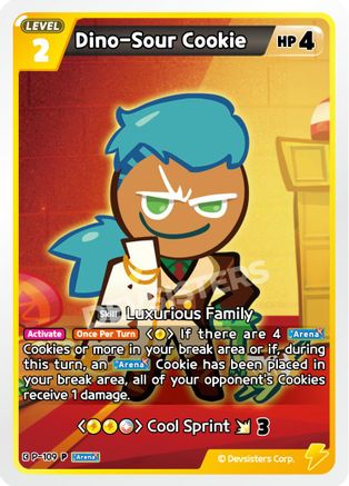 Dino-Sour Cookie (P-109) - Promotion Cards