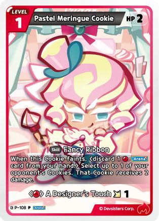 Pastel Meringue Cookie (P-108) - Promotion Cards